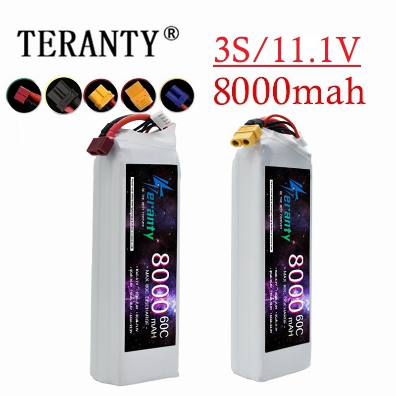 Drone Battery Connector - Teranty 3S 11.1V 8000mAh 60C Lipo