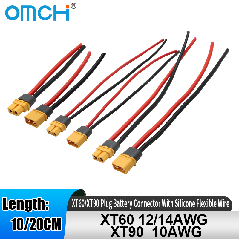 Drone Battery Connector - OMCH XT60 12/14AWG XT90 10AWG Male