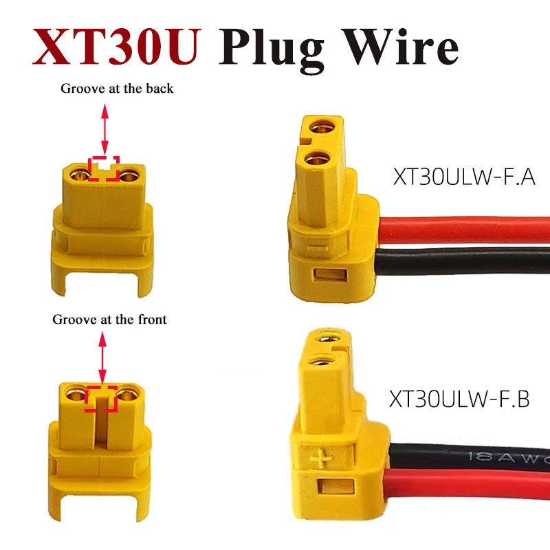 Elbow XT30U Banana Plug Line X - Drone Battery Connector recension och pris