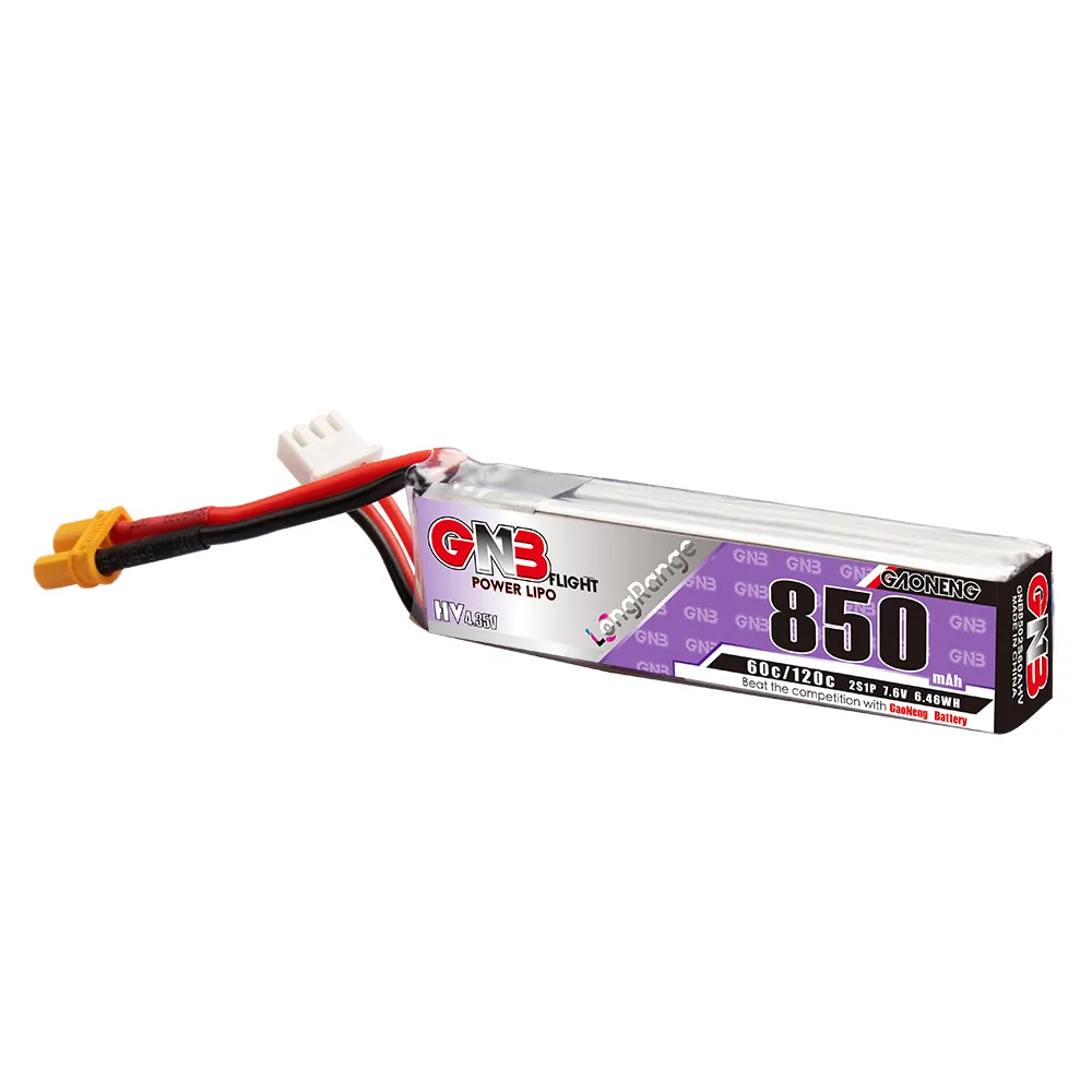 GAONENG GNB LiPo Battery 850mA - Drone Battery Connector recension och pris
