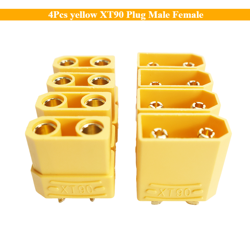 4Pcs Yellow XT90 Plug Male Fem - Drone Battery Connector recension och pris