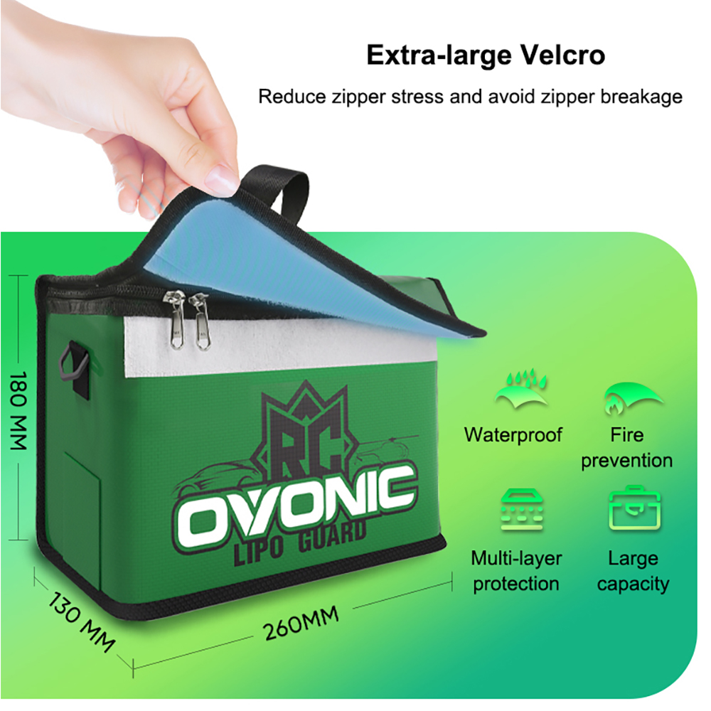 Ovonic LiPo Battery Safe Bag P - Drone Battery Bag recension och pris